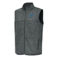 thumbnail image 2 of Men's Antigua Heather Gray St. Louis Blues Fortune Full-Zip Vest, 2 of 3