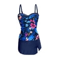 thumbnail image 5 of Daznico Women's Tankini Set, Push Up Tank Top with Skirted Bottoms,M, 5 of 5