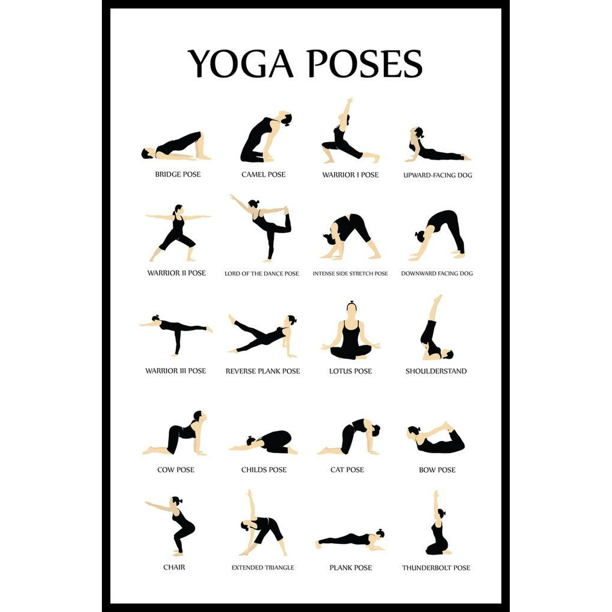 Yoga Poses For Beginners Chart