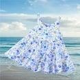 thumbnail image 4 of IROINNID Toddler Girl Princess Ruffle Dress Sleeveless Printed Toddler Dresses 1T, 4 of 6