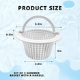 thumbnail image 2 of Swimming Pool Skimmer Replacement Basket with Handle, 3Pack - Above Ground Pool Thru-Wall Skimmer Baskets, 2 of 6