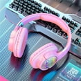 thumbnail image 2 of clearance under $5 Wireless Bluetooth Over Ear Headphones Up to 28H Battery Life Headset with Microphone Gym Overhead Headphones Compatible with iOS & Android Mobile Phones, Computers, Laptop, 2 of 3