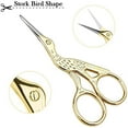 thumbnail image 3 of 2 Pack Arolly Embroidery Scissors 4.5-inch Small Sewing Scissors Retro Style Craft Scissors for Art Needle Work -Silver & Gold, 3 of 5