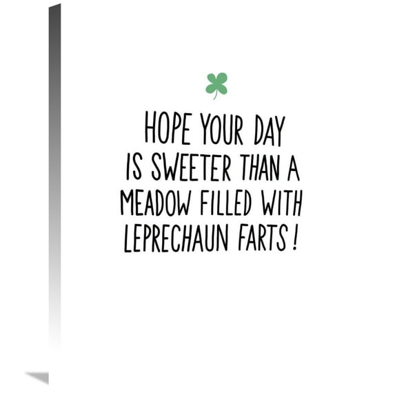 Global Gallery's 'Leprechaun Fart II' By Michael Mullan Stretched Canvas Wall Art
