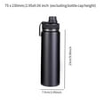 thumbnail image 3 of Taza de café aislada, taza de café para taza térmica de acero inoxidable, taza de agua, taza deportiva para gimnasio, viajes, Camping al aire libre, 75 cm x 23 cm, 3 of 8