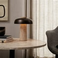 thumbnail image 4 of Arturesthome Wabi-Sabi Travertine Mushroom Table Lamp Bedroom Bedside Lamp, 4 of 14