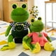 thumbnail image 3 of Animal Plush-13.8in Frog Plush Toy, Super Soft Cute Lovely Frog Girl Stuffed Doll for Kids (B), 3 of 4