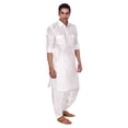 thumbnail image 2 of Mens Handmade Desginer Silk Blend Indian Bollywood Ethnic Wear Pathani Suit Set, 2 of 4