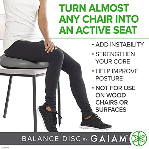 Gaiam balance disc wobble cushion stability core trainer sale