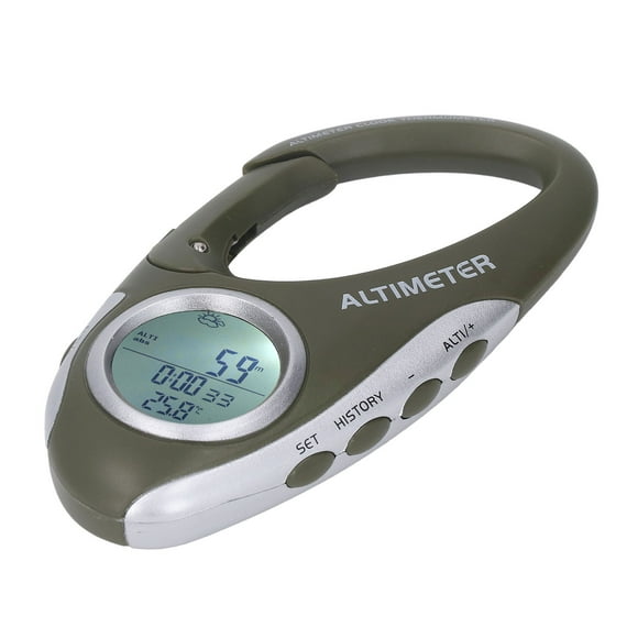 Digital Altimeter Barometer, Digital Altimeter Hook Type Simple Operation For Hiking