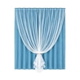 thumbnail image 2 of Thermal Insulated Blackout Curtains Room Darkening Drapes With Sheer Overlay Window Decor For Bedroom And Living Room, 2 of 6
