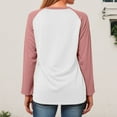 thumbnail image 7 of UngA Basic Tees for Women Womens Waffle Knit Tops 2025 Fall Summer V Neck Shirts Casual Trendy Women's Blouses Basic Tee Light Pink,XL, 7 of 7