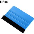 thumbnail image 3 of HARFINGTON 5pcs Vinyl Squeegee, Felt Edge Wrap Decal Squeegee Tool, 4-Inch Car Vinyl Film Scraper for Car Wrap, Sign Making, Window, Blue, Rectangle, 3 of 7