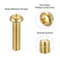 thumbnail image 4 of Unique Bargains M4x16mm Brass Machine Screws, Phillips Pan Head Fastener Bolts 12Pack, 4 of 5
