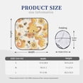 thumbnail image 3 of Haiem Groovy Floral Car Windshield Sun Shade (2 Pieces) Foldable Windshield Sun Shade Car Accessories for Truck SUV Pickup-Large, 3 of 7