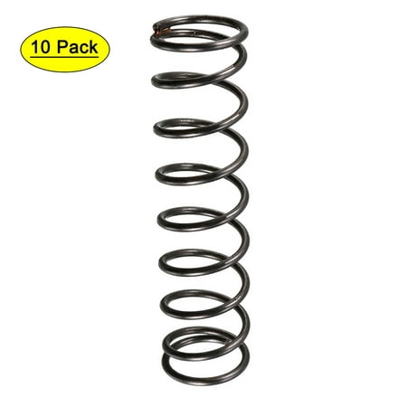 

1.2mm Wire Dia 13mm Outer Diameter 50mm Long Compression Springs Black 10pcs