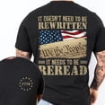 thumbnail image 3 of FLAGWIX It Doesn't Need To Be Rewritten It Needs To Be Reread 1776 T-Shirt - Regular Fit Street Round Neck Short Sleeve T-shirt, Menswear, T Shirt for Men, Father's Day Gift, 3 of 6