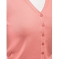 thumbnail image 3 of Women's V-Neck Button Down Long Sleeve Classic Knit Cardigan Sweater, 3 of 4