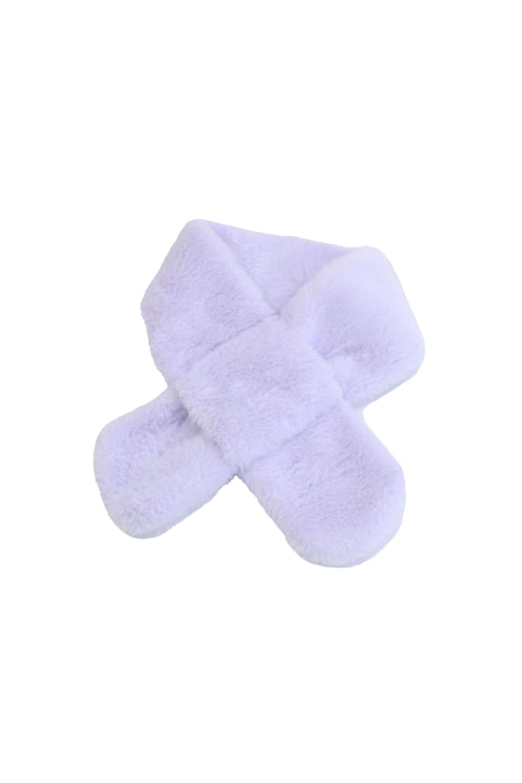 Womens Mens Scarf BWASD Casual Warm Thick Plush Scarves Neck Warmer Soft Chunky Solid Color Furry Collar Wraps for Winter Shawl