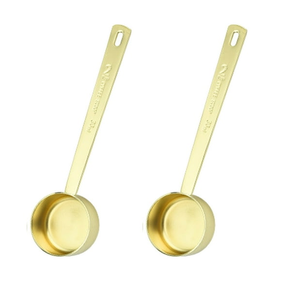 Cuillère Doseuse de Cuisine 30 ml 2 C. à Soupe pour Café, Nutraceutiques et Poudres de Protéines, Acier Inoxydable, Ensemble de 2