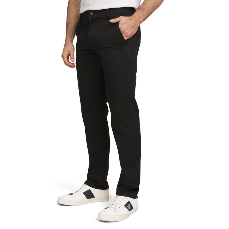 Chaps Men s Big Men s Flannel Lined Chino Flat Front Pants Sizes 32 42 32 Inseam Walmart