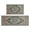 Boho Vintage Blue-5, variant on Boho Vintage Blue Carpet Kitchen Rugs and Mats Sets Of 2, Funny Kitchen Decoration Rubber Backing Non-Slip Absorbent Mats for Sink Waterproof Runner Rug for Laundry Room 17x30 17x48inch