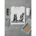 thumbnail image 3 of Easter Island Statues Tee Men's -Image by Shutterstock, 3 of 4