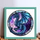 thumbnail image 3 of Bordado de arte en punto cruz Cgtredaw Dragón Con Vidrieras 18CT, 3 of 9