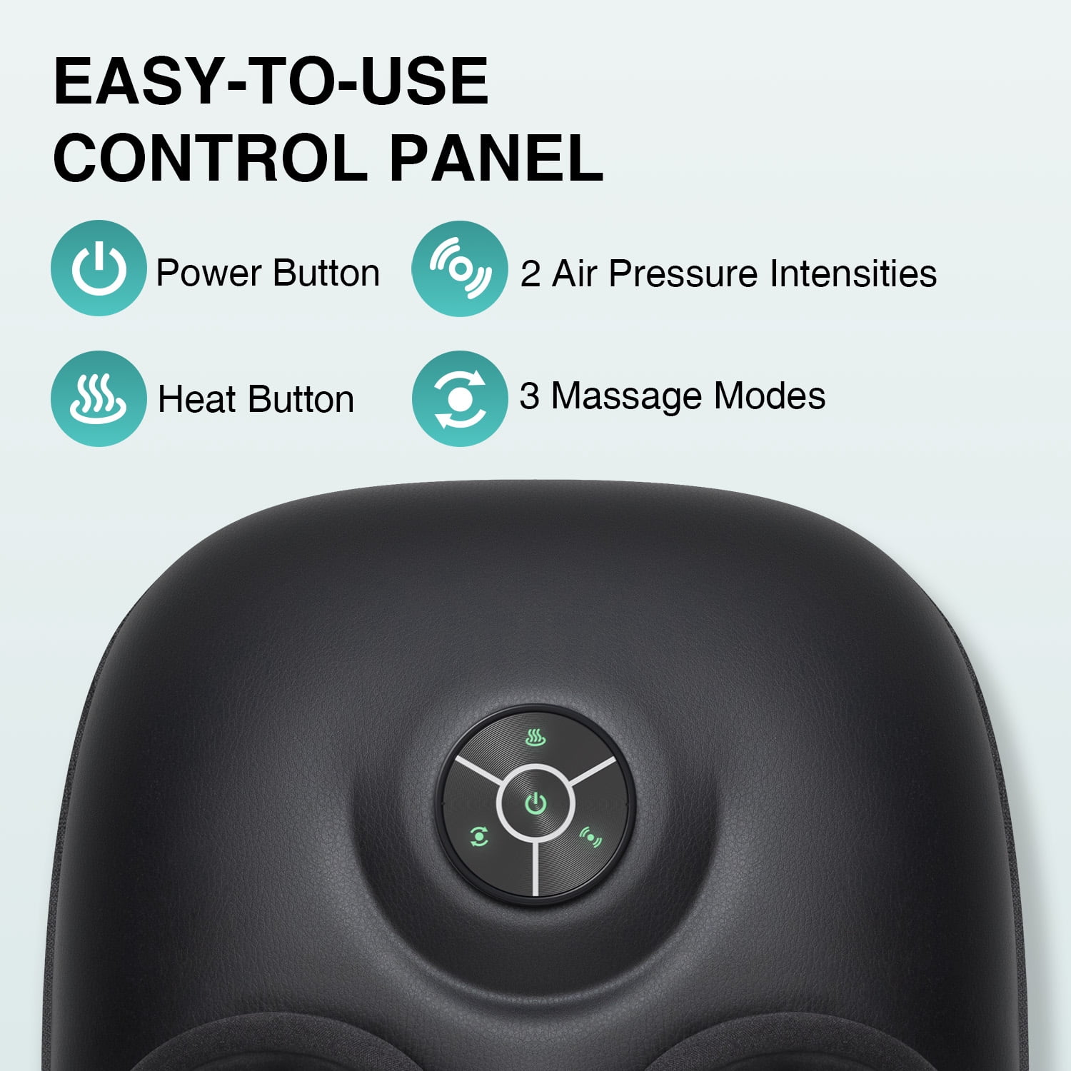 Nekteck Foot Massager with Heat, Air Compression, Deep Kneading, Rolling, Shiatsu Foot Massager Machine, Electric Feet Massage, 3 Modes, 15-Min Auto Shutoff, Fits Max US Size 13, Gifts for Women Men