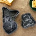 thumbnail image 5 of Walbest 4 Inch Carbon Steel Baking Tray, Non-stick Heart-shaped/Round/Square/Cartoon Pattern Non-sticky Fashion Bakeware Cake Tray Baking Tool, 1Pc, 5 of 7