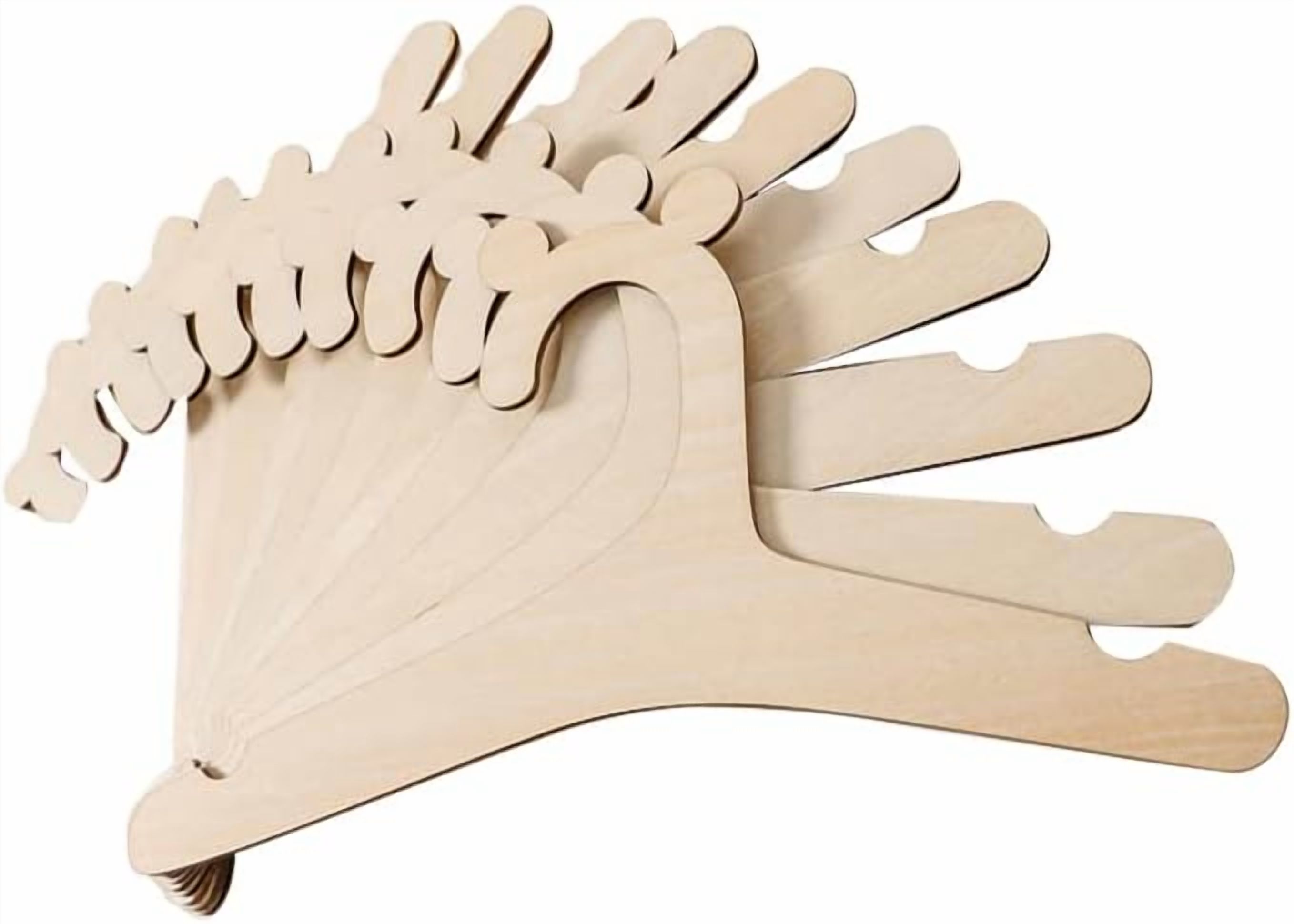 Newborn Hangers for Baby Clothes,Baby Children Wooden Hangers for Clothes Hangers - 30 Pcs Set (9 inches)