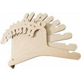 thumbnail image 2 of Newborn Hangers for Baby Clothes,Baby Children Wooden Hangers for Clothes Hangers - 30 Pcs Set (9 inches), 2 of 9