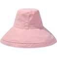 thumbnail image 5 of CoCopeaunts Large Bucket Hat Wide Brim Summer Sun Cap for Female Sun Protection UV Wild Wear Fisherman Hat with Windproof Rope, 5 of 8