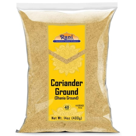 Rani Coriander Ground Powder (Indian Dhania) Spice 14oz (400g) ~ All Natural | Salt-Free | Vegan | No Colors | Gluten Friendly | NON-GMO | Kosher | Indian Origin