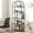 Black, variant on CABIHOME Bookshelf Tall Bookcase Arched Standing Bookshelves Modern Display Racks 5 Tier Storage Rack Shelf Large Wood Book Shelf for Bedroom, Living Room, Home Office