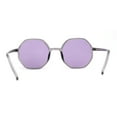 thumbnail image 3 of Mens Retro Squared Octagon Plastic Hippie Sunglasses Slate Purple, 3 of 4
