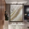 thumbnail image 3 of Handmade Beige Abstract Painting Brown Painting Wabi-sabi Wall Art Earth Tones Painting Geometric Wall Art Large Wall Decoration, 3 of 7