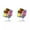 multicolor, variant on 1 Pairs Magnetic Ear Studs No Piercing Jewelry Cubic Zircon Fashion Mini Size-white and black