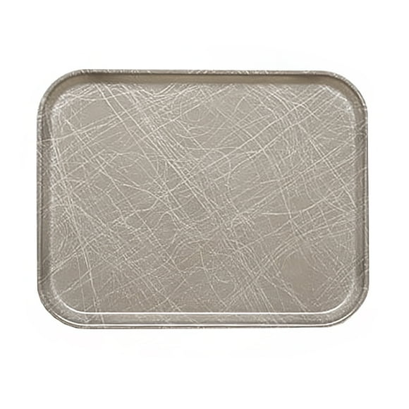 Cambro 1826215 Fiberglass Camtray® Cafeteria Tray - 25 3/4"L x 17 4/5"W, Abstract Gray- Case of 6
