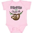 thumbnail image 3 of Inktastic Pawpaw Loves Me Cute Sloth and Baby Boys or Girls Baby Bodysuit, 3 of 5