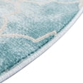 thumbnail image 6 of Jill Zarin Uptown Collection Area Rug - Lincoln Center (3' 3" Round Teal/Ivory), 6 of 6