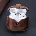 thumbnail image 2 of for Airpods Protective Case Crazy Horse Leather Apple Second Generation Wireless Bluetooth Earphone Case Portable Drop-Resistant Leather Case, 2 of 7