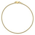 thumbnail image 2 of 14k Yellow Gold 9 Inch 1.4mm Round Link Cable Anklet Ankle Bracelet Chain, 2 of 7