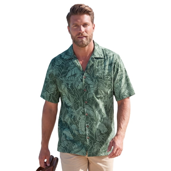 KingSize Men's Big & Tall 100% Cotton Hawaiian Shirt