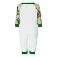 thumbnail image 3 of Wallarenear Christmas Family Pajamas Matching Set Penguin Snow Print Shirt Tops Pants Loungewear, 3 of 6