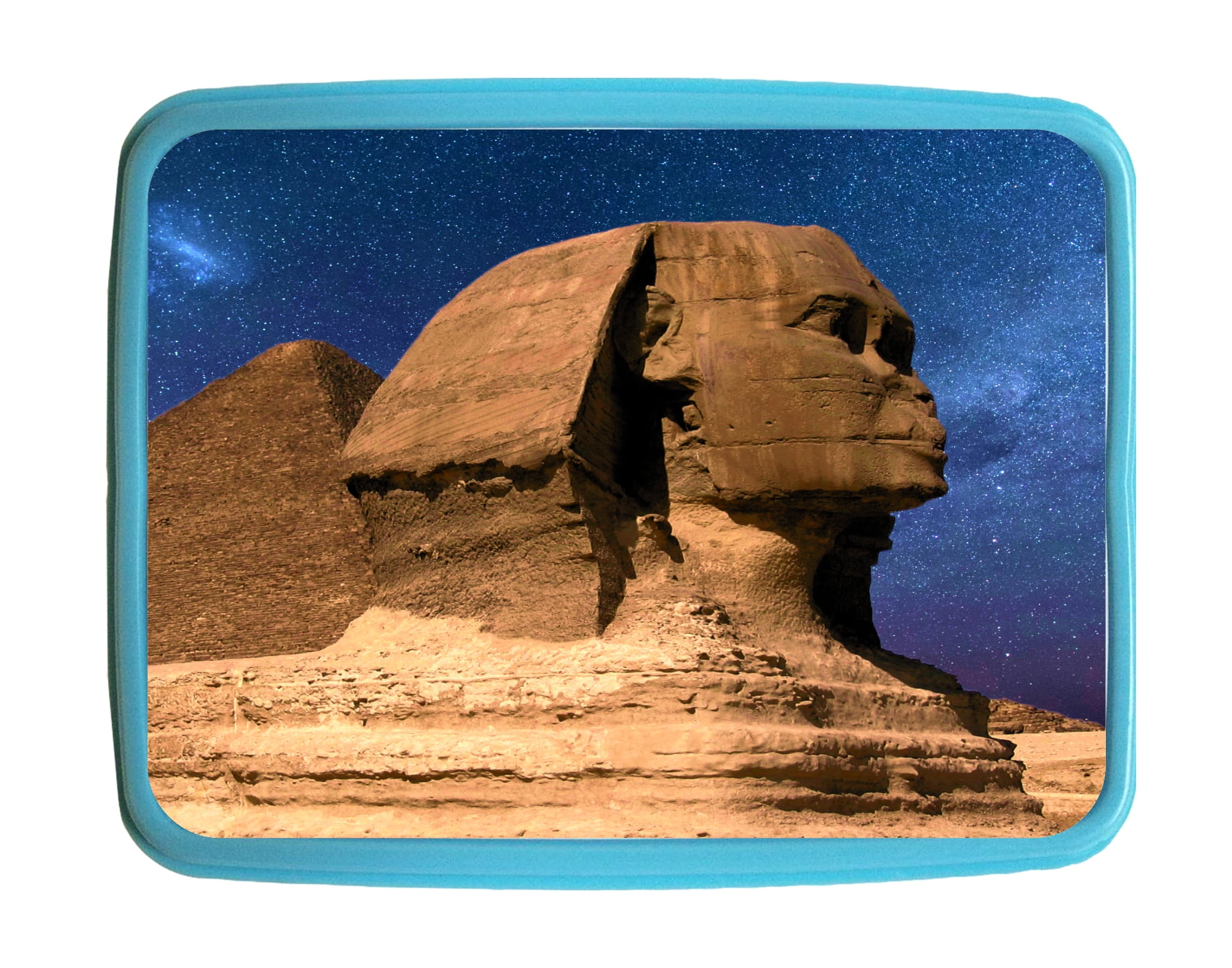 Egyptian Pyramid Sphinx Kids Bento Lunch Box with 3 Compartment Food
