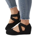 thumbnail image 1 of Sandales de Mode pour Femmes 2025 Bout Rond Sandales Décontractées Chaussures Confortables pour Marcher, 1 of 7