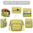 thumbnail image 2 of Insulated Lunch Bag Women, Leakproof Large Lunch Box, Reusable Lunch Cooler Bag with Adjustable Strap, Lunch Tote Bag for Work Women,Lemons Fruits Funny Lunch Tote Bags Gifts for Woman, Mom, 2 of 6