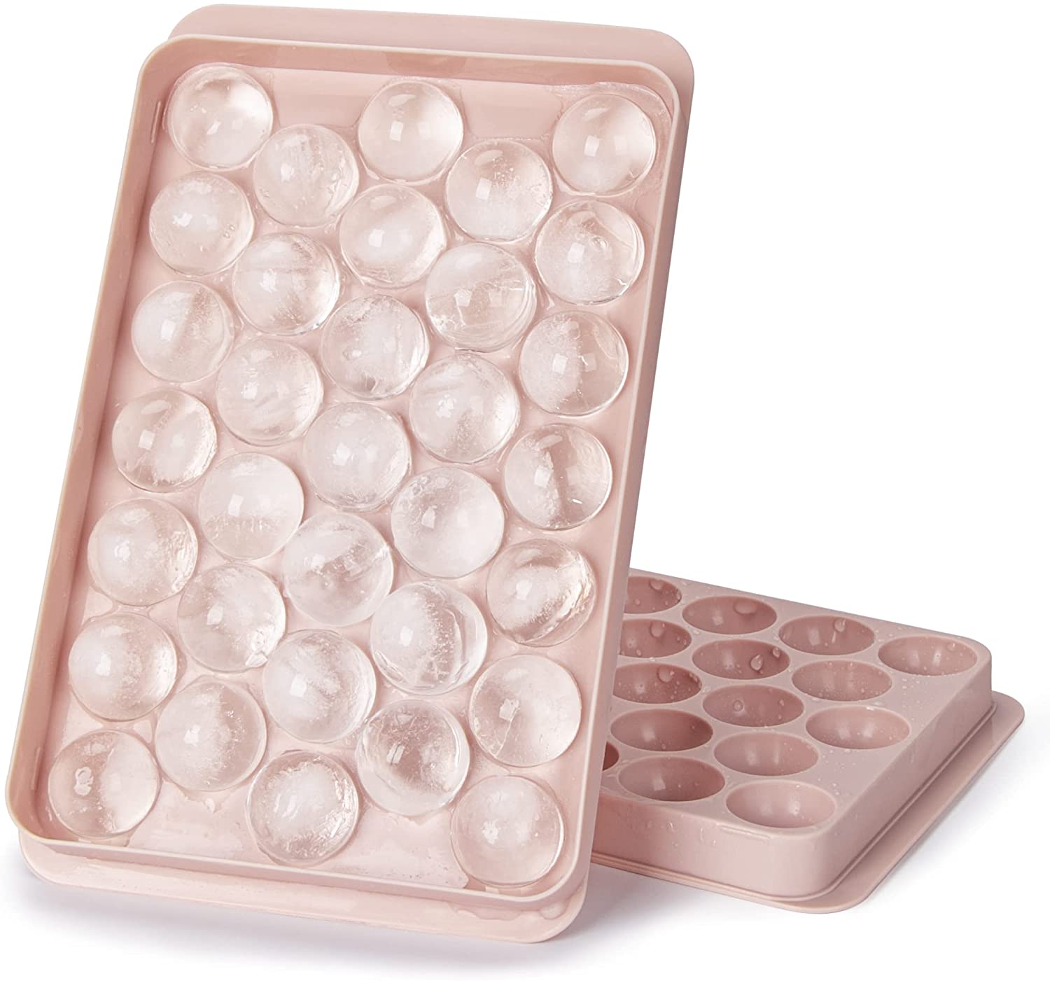 2 Pack Ice Cube Tray Balls,Sphere Ice Cube Tray Making Mold for Freezer