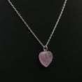 thumbnail image 4 of GemInspire Natural Pink Morganite Heart Pendant Necklace, Gemstone Pendant Necklace, 925 Sterling Silver 16 + 2 Inch Adjustable Chain (Pink Morganite), 4 of 7